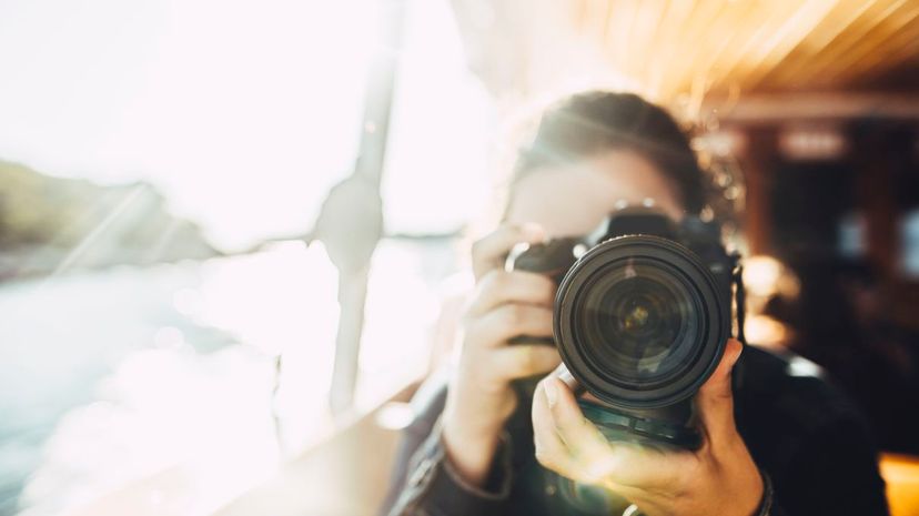 Woman taking picture