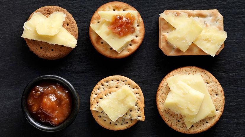 Cheese and crackers