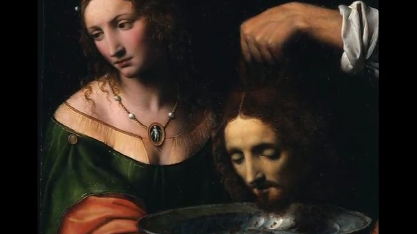 Salome with the Head of Saint John the Baptist by Bernardino Luini