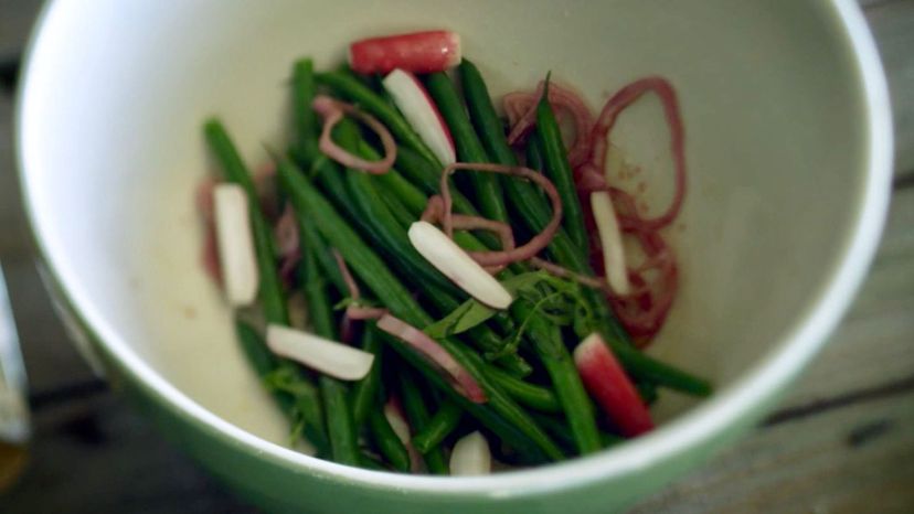 Sauteed Radishes with Green Beans