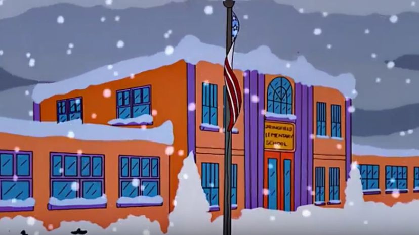 18 simpsons snow storm