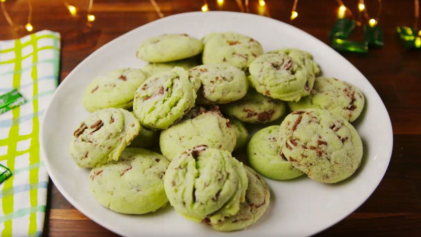 26 mint chocolate chip cookies