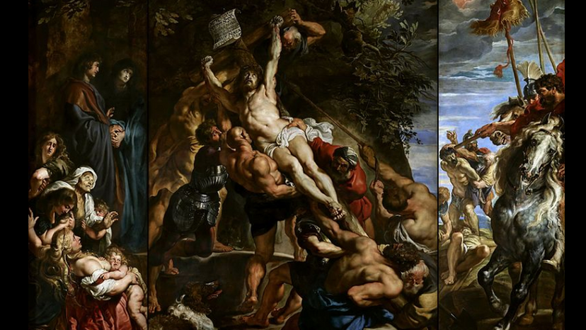 The Elevation of the Cross by peter Paul Rubens