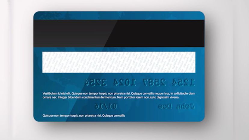 Magnetic stripe credit debit cards