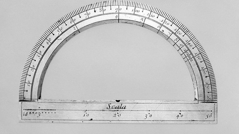 Metal protractor