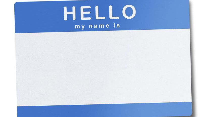 Blank Name Tag