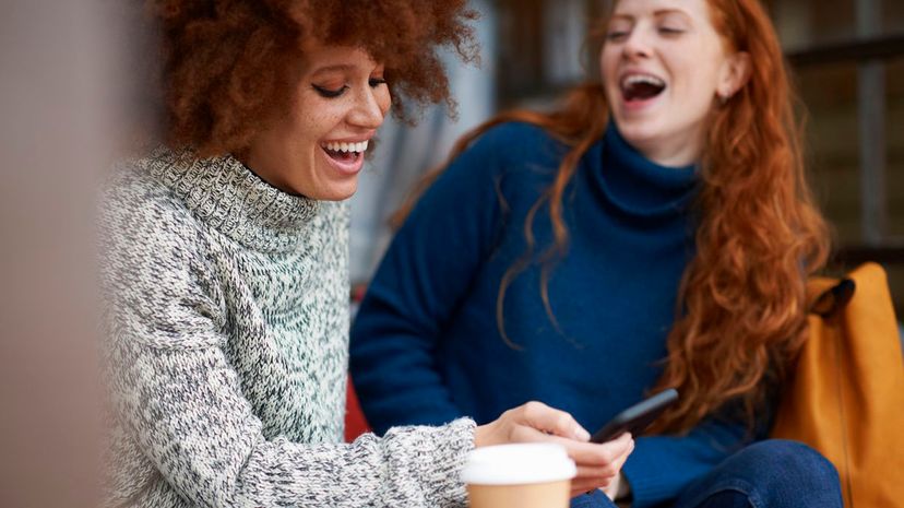 Friends having coffee