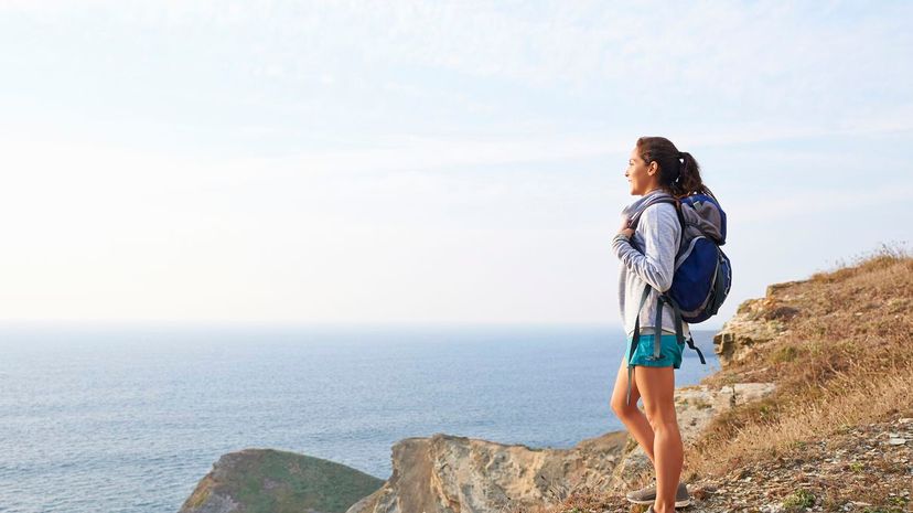 Woman Ocean Hike