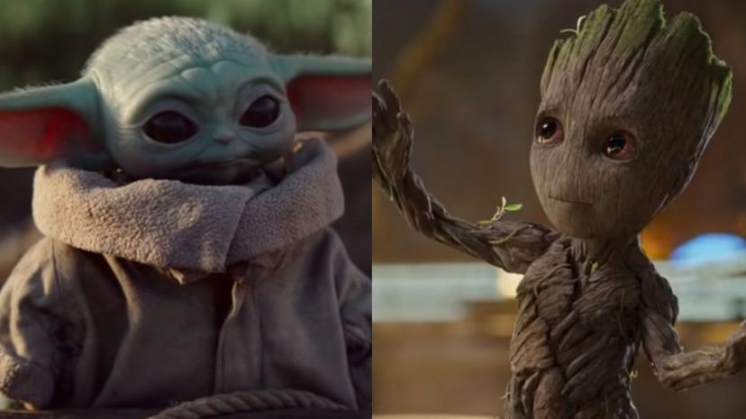 Baby Yoda vs Baby Groot