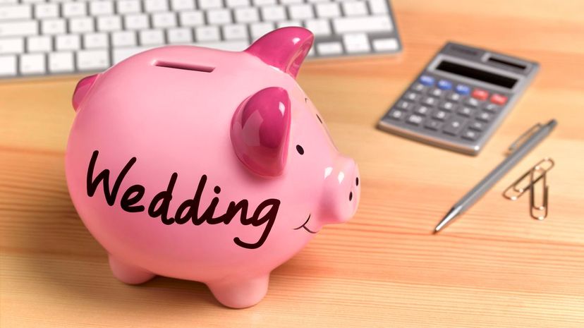 Wedding Pink Piggy Bank