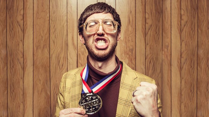 Man with medal