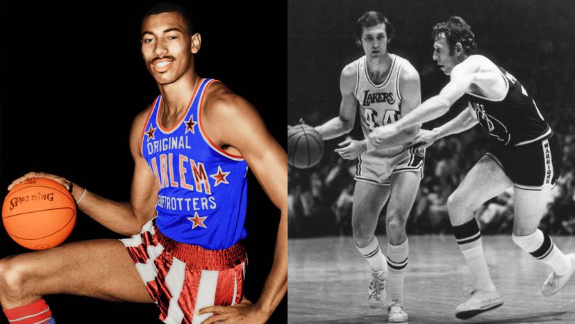 Wilt Chamberlain and Jerry West