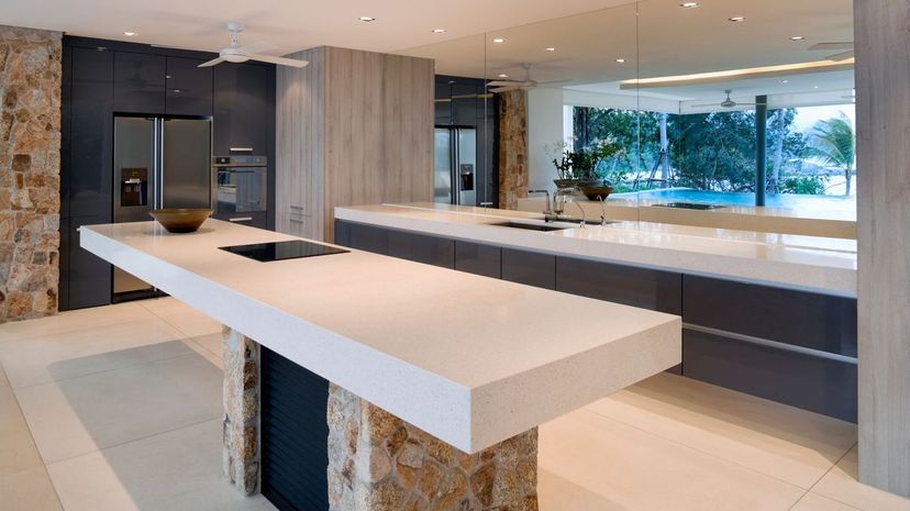 Modern Villa Kitchen countertops