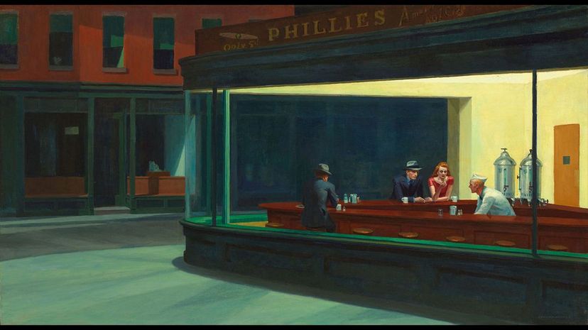 8 Edward Hopper Nighthawks