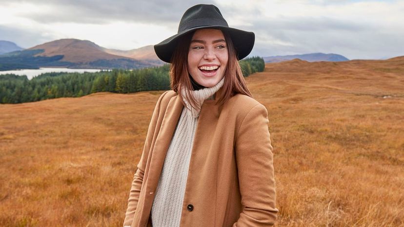 Woman wearing jacket