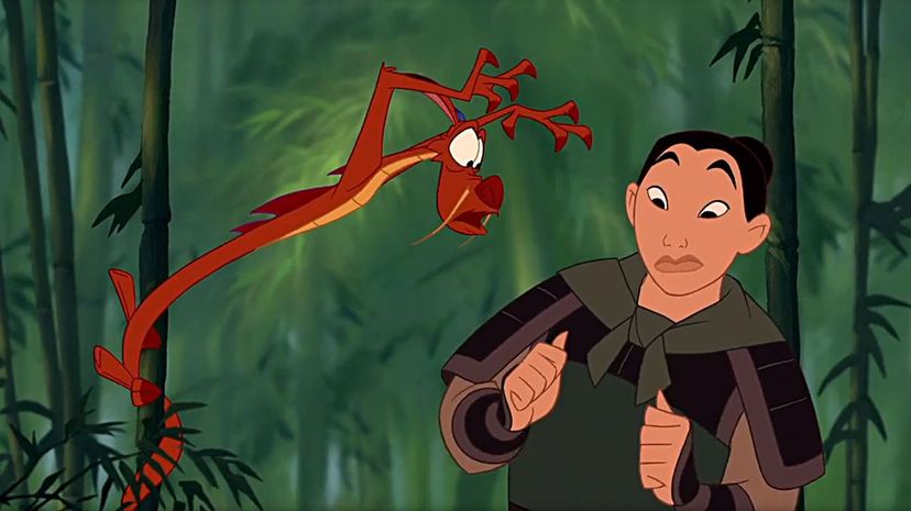 Mulan and Mushu