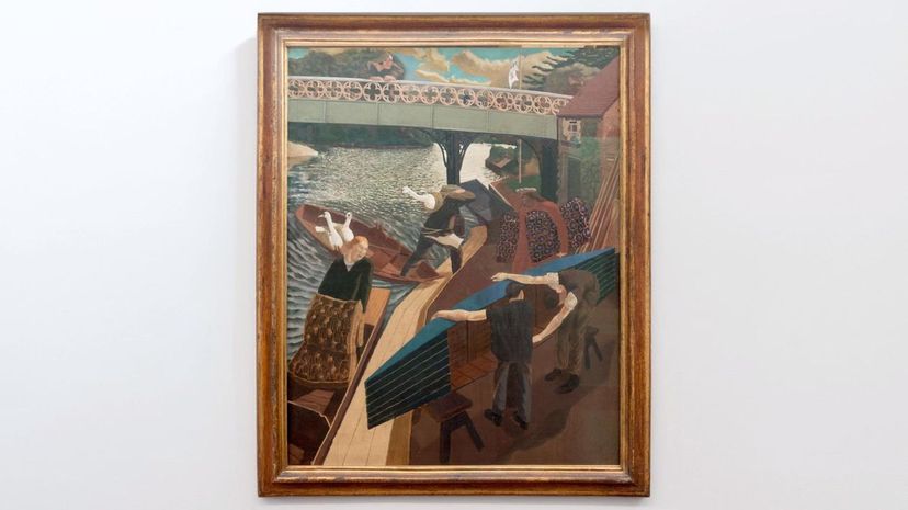 &quot;Swan Upping at Cookham&quot; by Sir Stanley Spencer