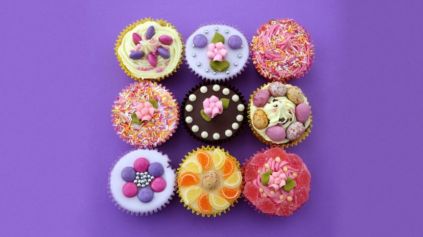 Colourful cupcakes