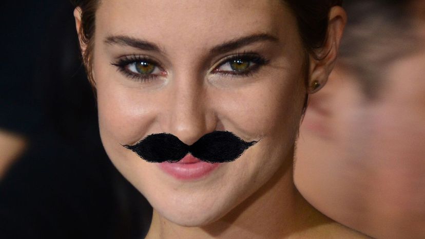 Shailene Woodley mustache