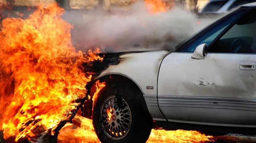 30-Car On Fire