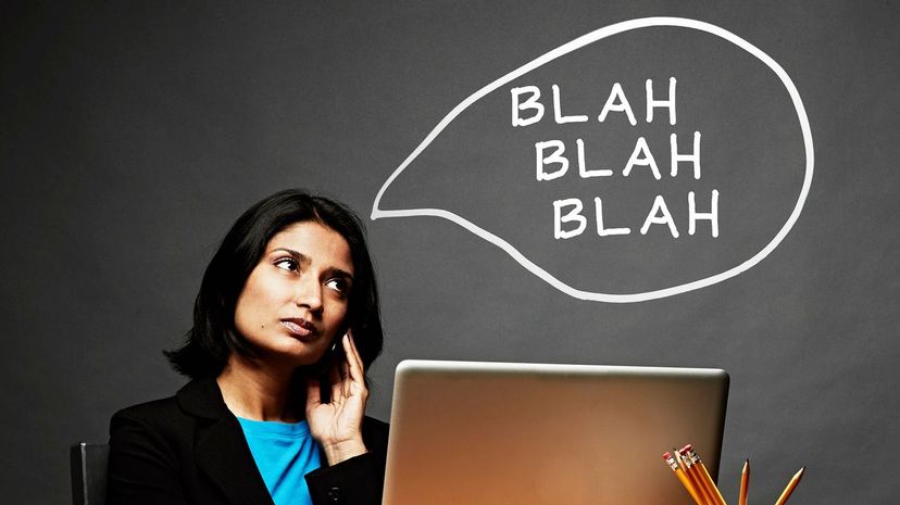 Woman bored with caller on mobile phone