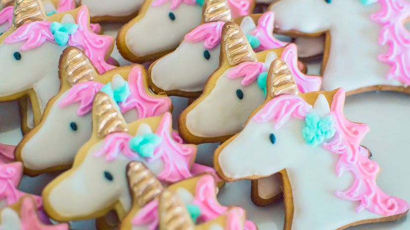 Unicorn Shaped Cookies