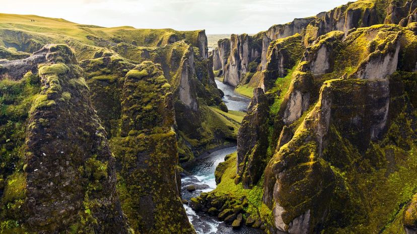 Fjadrargljufur canyon in Iceland