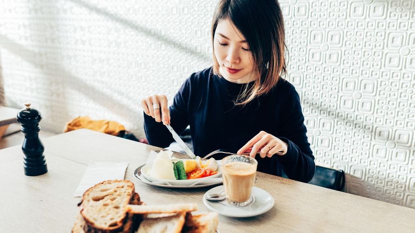 28 eating alone