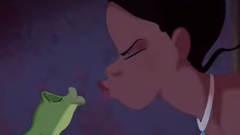 Princess and the Frog kiss