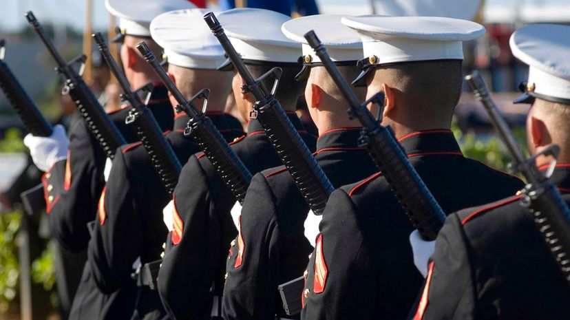 Marines at memorial
