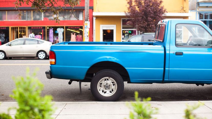 The bed of the pickup truck is also known as the box.