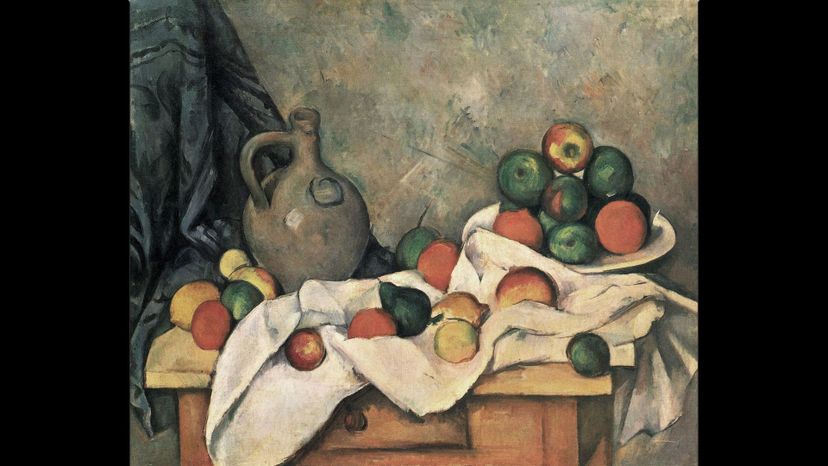 Rideau, Cruchon et Compotier, Paul Cezanne