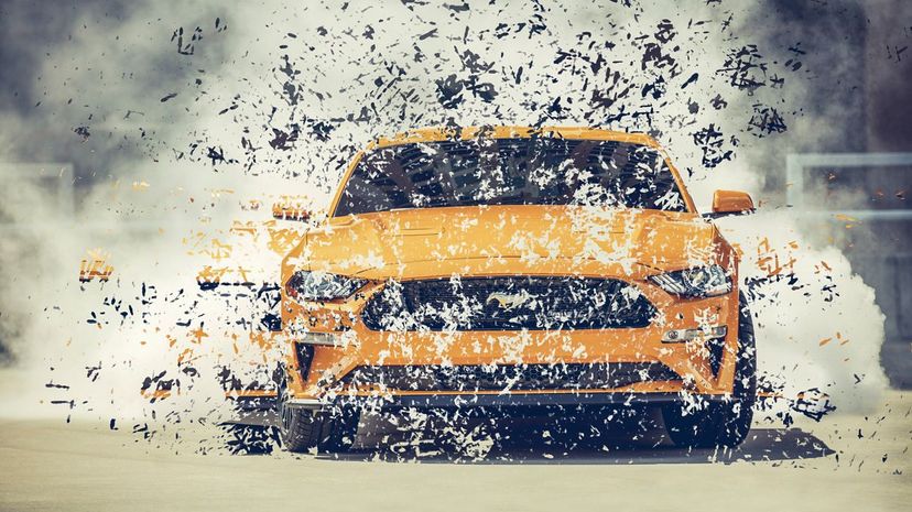 Q15-Mustang-car-vehicle-distortion-smoke-skid