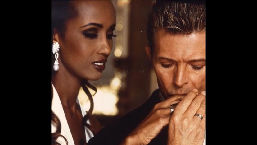 Iman and David Bowie (1992)