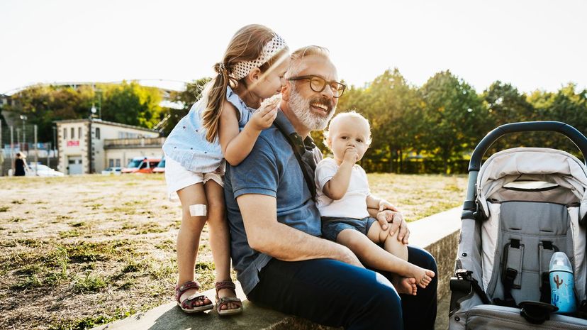 Kids with grandpa