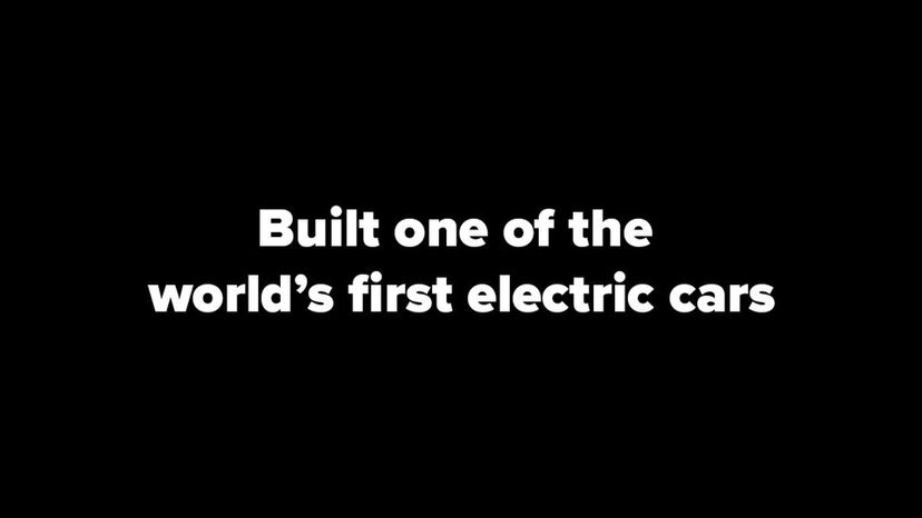 built one of the world's first electric cars