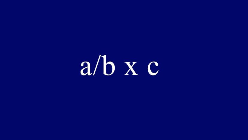 ab x c = acb