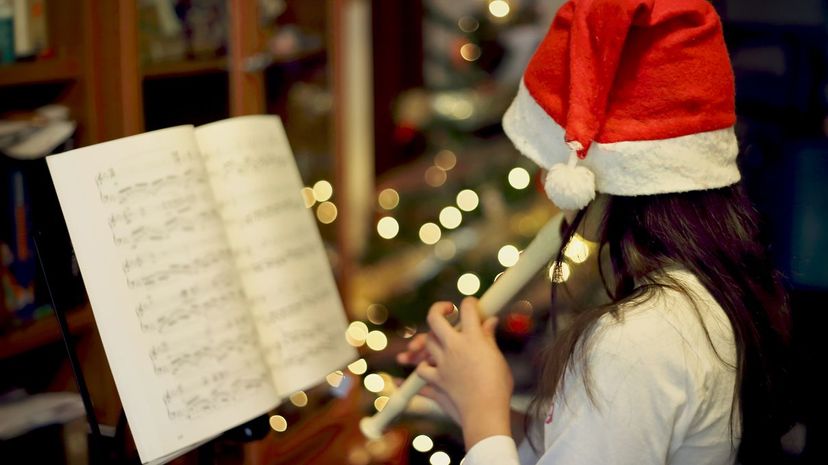 Playing Christmas song