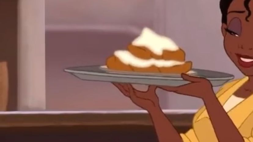 Waffle with butter and maple syrup from The Princess and the Frog