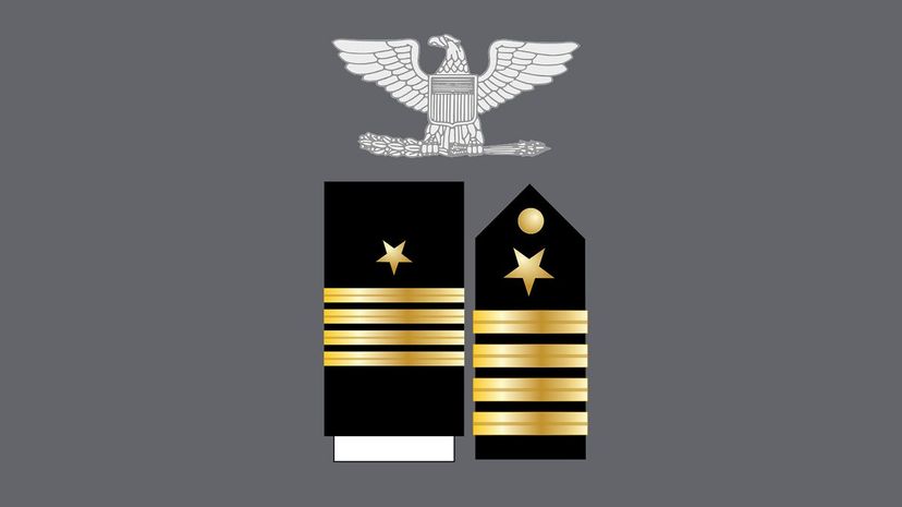 Often in command of vessels, what rank is shown by this insignia?