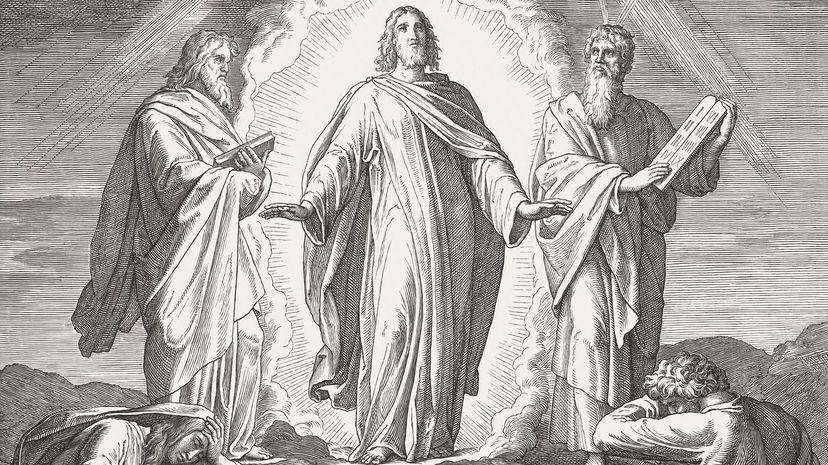 Jesus, Moses and Elijah transfiguration