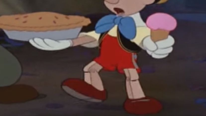 Pies and ice cream from Pinocchio