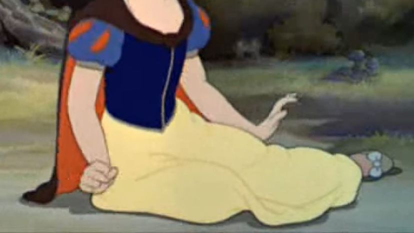 Snow White's red, yellow and blue dress