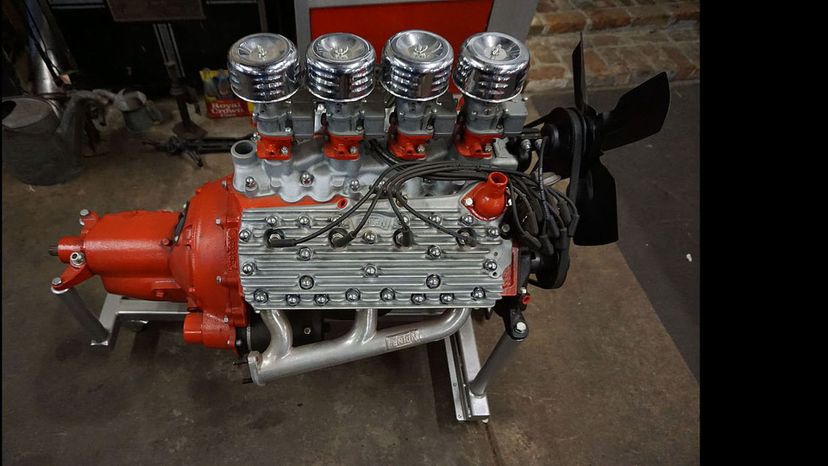 What type of engine is shown in the image?