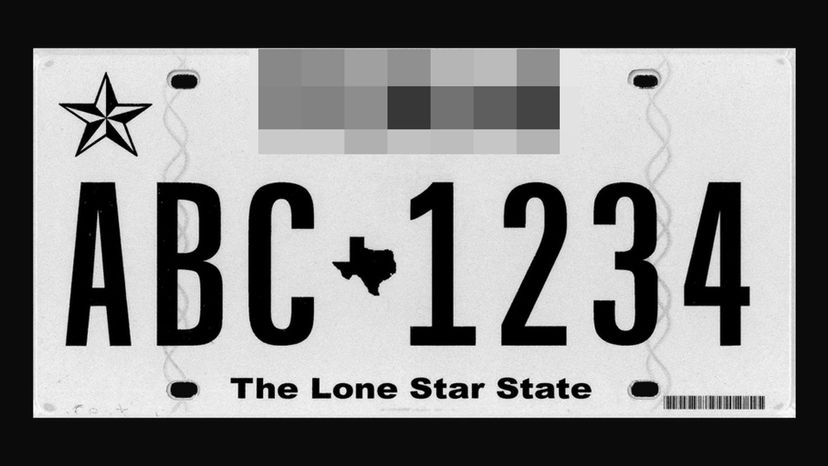 Texas License Plate