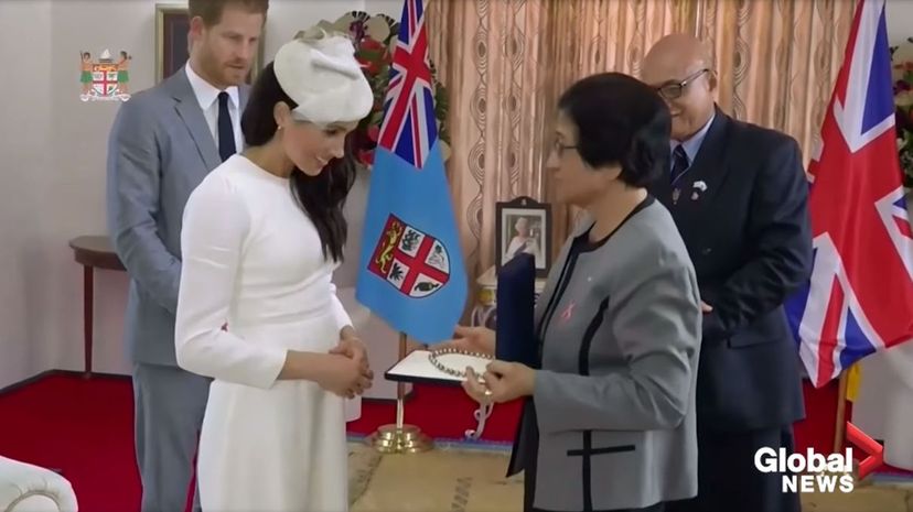 Harry &amp; Meghan in Fiji with president