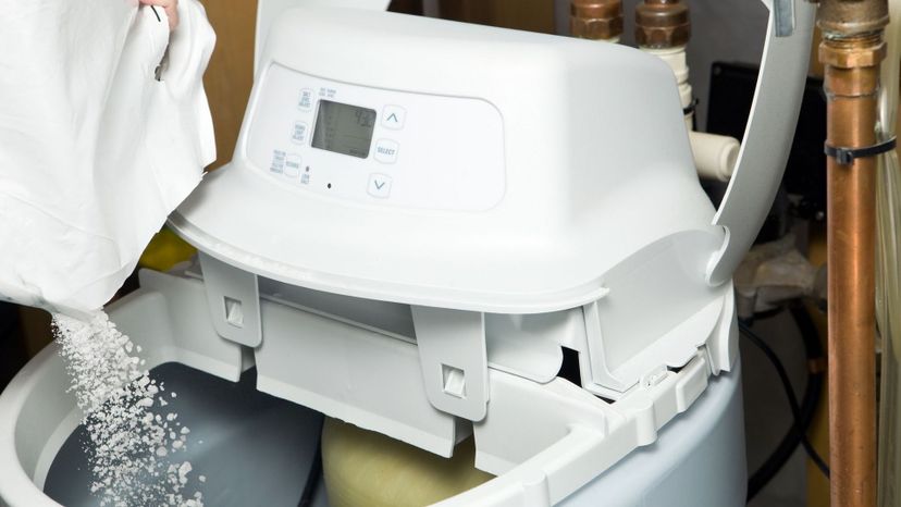 remove minerals (water softener)