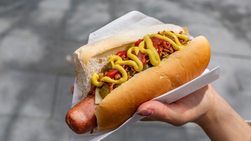 Hot Dog with Toppings