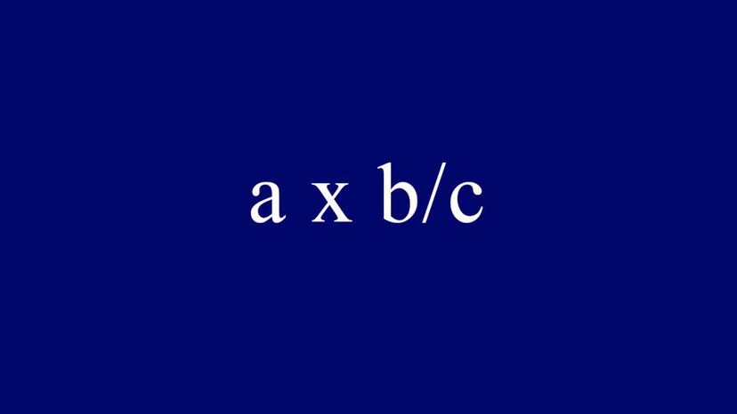 a x bc = abc