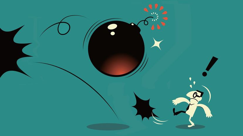 Big bomb rebounds to man